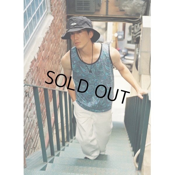 画像5: CHALLENGER/PAISLEY TANKTOP（BLUE GRAY/PURPLE）［ペイズリータンクトップ-24春夏］ (5)