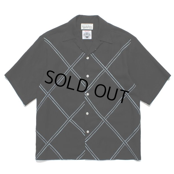画像1: WACKO MARIA/WOLF'S HEAD / HAWAIIAN SHIRT（BLUE）［ハワイアンシャツ-24春夏］ (1)