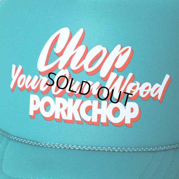 画像3: PORKCHOP/CHOP YOUR OWN WOOD CAP（JADE）［メッシュキャップ-24春夏］ (3)