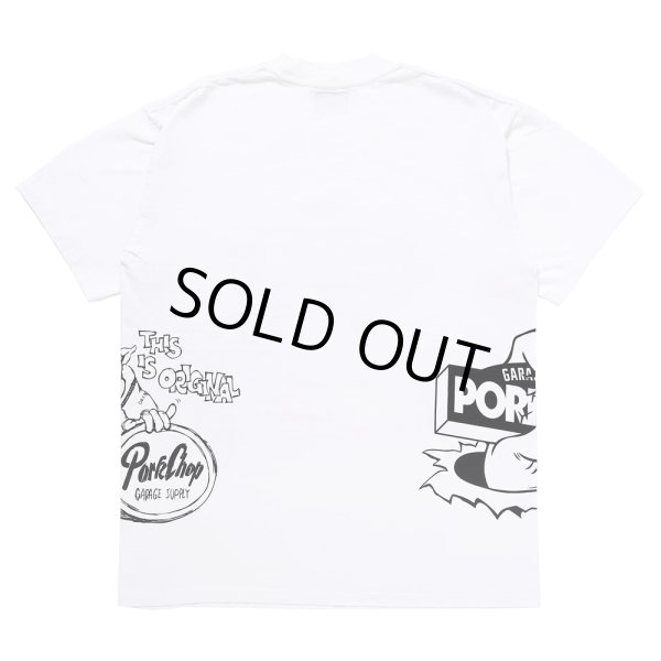 画像2: PORKCHOP/24 MULTI LOGOS TEE（WHITE）［プリントT-24春夏］ (2)