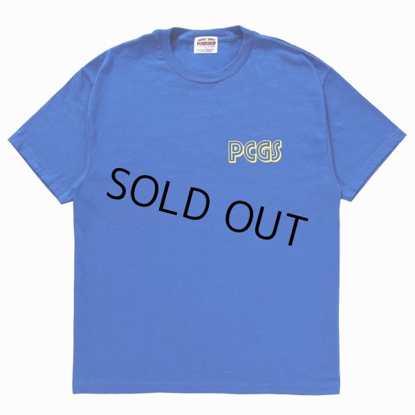 画像2: PORKCHOP/PCGS OVAL TEE（BLUE）［プリントT-24春夏］ (2)