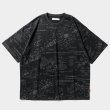画像1: 【30%OFF】TIGHTBOOTH/ANALYZE T-SHIRT（Black）［総柄プリントT-24夏］ (1)