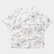 画像1: 【30%OFF】TIGHTBOOTH/ANALYZE T-SHIRT（White）［総柄プリントT-24夏］ (1)