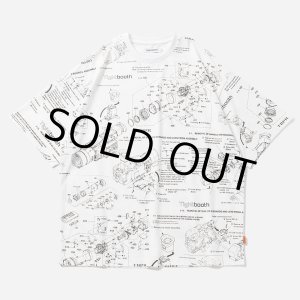画像: 【40%OFF】TIGHTBOOTH/ANALYZE T-SHIRT（White）［総柄プリントT-24夏］