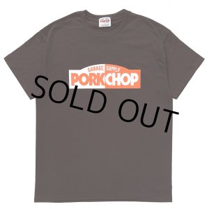 画像: PORKCHOP/24 BLOCK LOGO TEE（BROWN）［プリントT-24春夏］