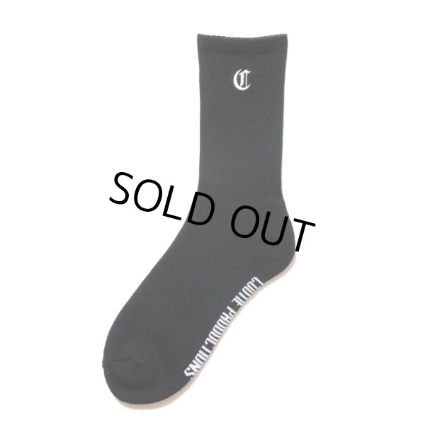 画像1: COOTIE PRODUCTIONS/Raza Middle Socks（Black）［ミドルソックス-24秋冬］ (1)