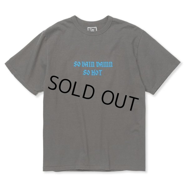 画像2: 【30%OFF】CALEE/BINDER NECK WING LOGO VINTAGE TEE ＜NATURALLY PAINT DESIGN＞（CHARCOAL）［プリントT-24春夏］ (2)