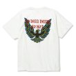 画像1: 【30%OFF】CALEE/BINDER NECK WING LOGO VINTAGE TEE ＜NATURALLY PAINT DESIGN＞（WHITE）［プリントT-24春夏］ (1)
