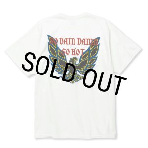 画像: 【40%OFF】CALEE/BINDER NECK WING LOGO VINTAGE TEE ＜NATURALLY PAINT DESIGN＞（WHITE）［プリントT-24春夏］