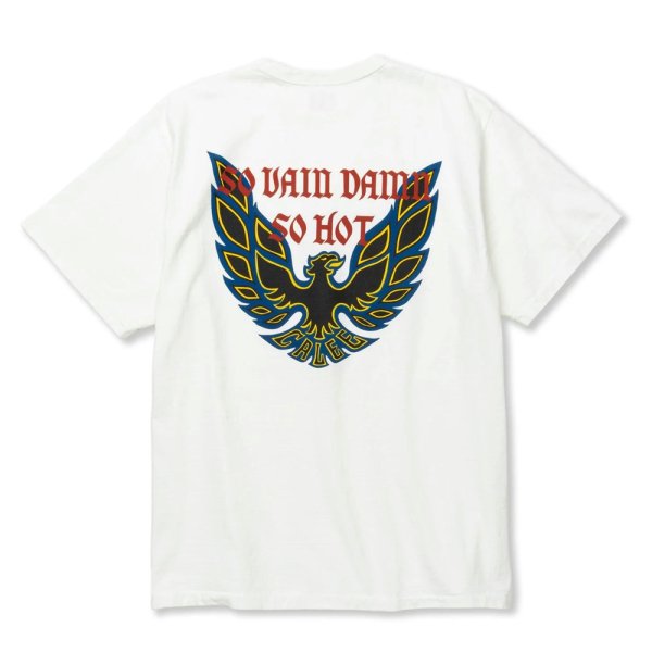 画像1: 【30%OFF】CALEE/BINDER NECK WING LOGO VINTAGE TEE ＜NATURALLY PAINT DESIGN＞（WHITE）［プリントT-24春夏］ (1)