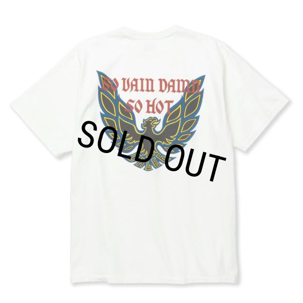 画像1: 【40%OFF】CALEE/BINDER NECK WING LOGO VINTAGE TEE ＜NATURALLY PAINT DESIGN＞（WHITE）［プリントT-24春夏］ (1)