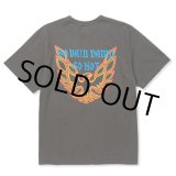 画像: 【30%OFF】CALEE/BINDER NECK WING LOGO VINTAGE TEE ＜NATURALLY PAINT DESIGN＞（CHARCOAL）［プリントT-24春夏］