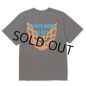 画像: 【30%OFF】CALEE/BINDER NECK WING LOGO VINTAGE TEE ＜NATURALLY PAINT DESIGN＞（CHARCOAL）［プリントT-24春夏］