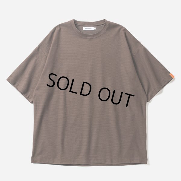 画像1: TIGHTBOOTH/HONEYCOMB BORDER T-SHIRT（Brown）［ハニカムボーダーT-24夏］ (1)