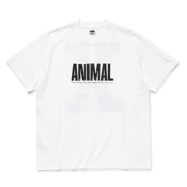 画像1: 【30%OFF】RATS/ANIMAL X TEE（WHITE）［プリントT-24春夏］ (1)