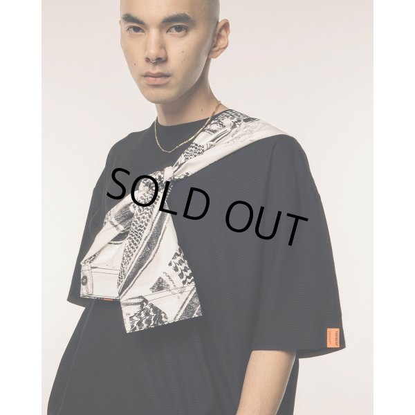 画像2: 【30%OFF】TIGHTBOOTH/HONEYCOMB BORDER T-SHIRT（Black）［ハニカムボーダーT-24夏］ (2)