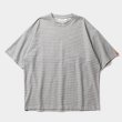 画像1: TIGHTBOOTH/HONEYCOMB BORDER T-SHIRT（Grey）［ハニカムボーダーT-24夏］ (1)
