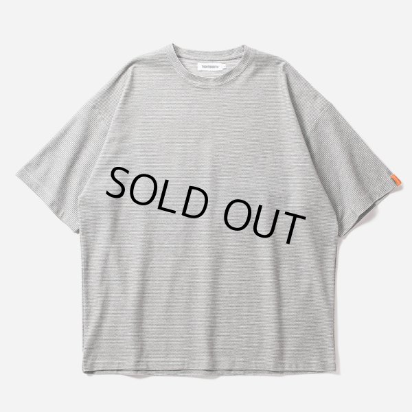 画像1: TIGHTBOOTH/HONEYCOMB BORDER T-SHIRT（Grey）［ハニカムボーダーT-24夏］ (1)