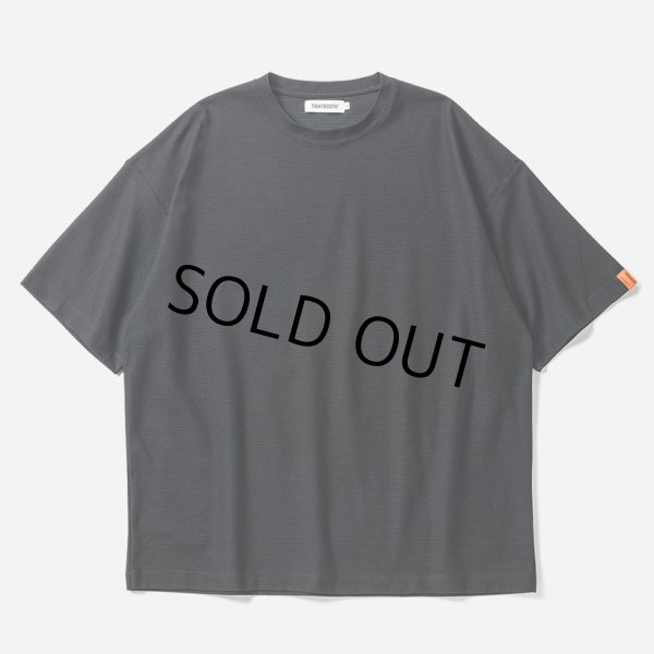 画像1: 【30%OFF】TIGHTBOOTH/HONEYCOMB BORDER T-SHIRT（Black）［ハニカムボーダーT-24夏］ (1)