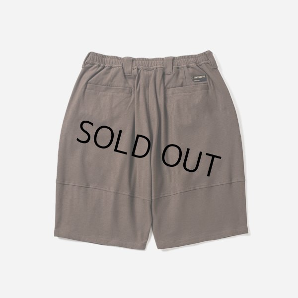 画像2: TIGHTBOOTH/HONEYCOMB BORDER BIG SHORTS（Brown）［ハニカムボーダービッグショーツ-24夏］ (2)