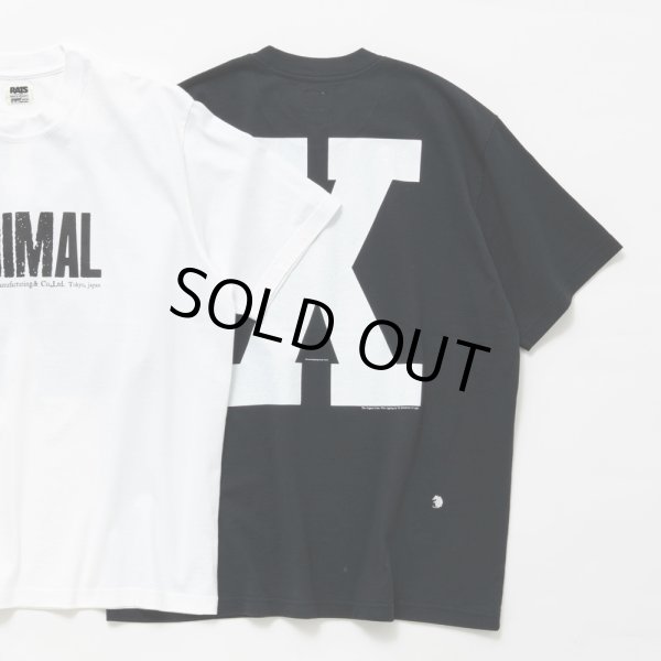 画像2: RATS/ANIMAL X TEE（BLACK）［プリントT-24春夏］ (2)