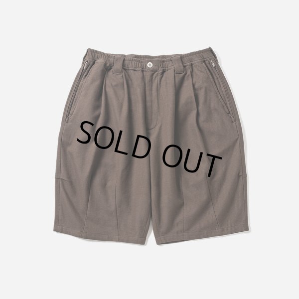 画像1: TIGHTBOOTH/HONEYCOMB BORDER BIG SHORTS（Brown）［ハニカムボーダービッグショーツ-24夏］ (1)