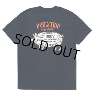 画像: PORKCHOP/PORK BACK TEE（NAVY）［プリントT-24春夏］