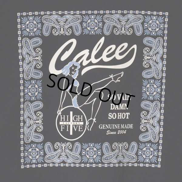 画像4: CALEE/× HIGH FIVE FACTORY CAL RETRO GIRL BANDANNA TEE（BLACK）［プリントT-24春夏］ (4)