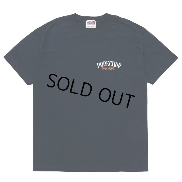 画像2: PORKCHOP/PORK BACK TEE（NAVY）［プリントT-24春夏］ (2)