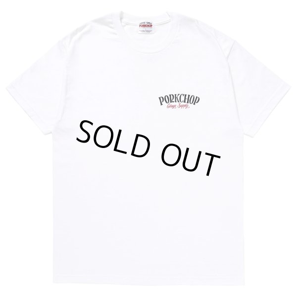 画像2: PORKCHOP/PORK BACK TEE（WHITE）［プリントT-24春夏］ (2)