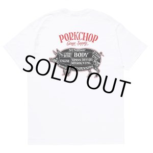 画像: PORKCHOP/PORK BACK TEE（WHITE）［プリントT-24春夏］