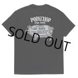 画像: PORKCHOP/PORK BACK TEE（BLACK）［プリントT-24春夏］