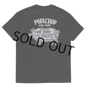 画像: PORKCHOP/PORK BACK TEE（BLACK）［プリントT-24春夏］