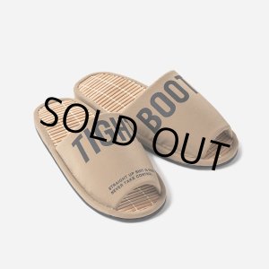 画像: 【30%OFF】TIGHTBOOTH/BIG LABEL ROOM SANDAL（Khaki）［ルームサンダル-24夏］