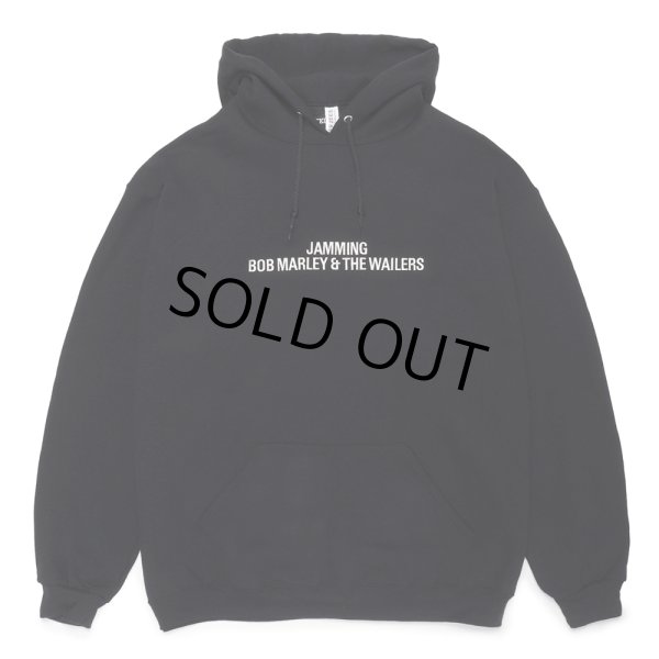 画像2: WACKO MARIA/BOB MARLEY / HOODED SWEAT SHIRT（BLACK）［プルオーバーパーカー-24秋冬］ (2)