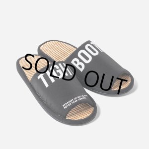 画像: TIGHTBOOTH/BIG LABEL ROOM SANDAL（Black）［ルームサンダル-24夏］