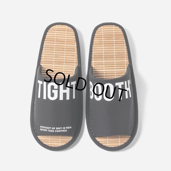 画像2: TIGHTBOOTH/BIG LABEL ROOM SANDAL（Black）［ルームサンダル-24夏］ (2)