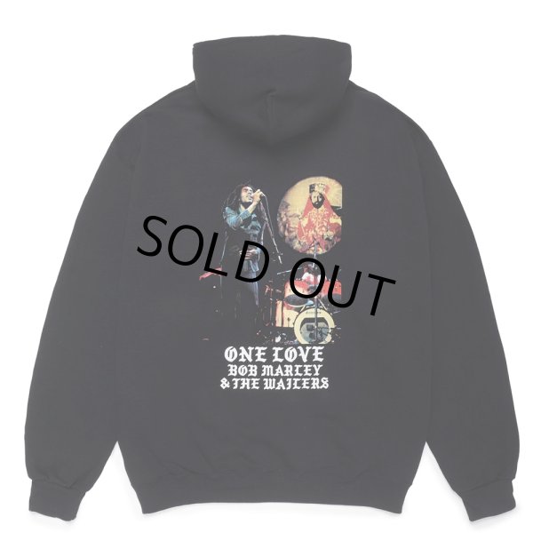 画像1: WACKO MARIA/BOB MARLEY / HOODED SWEAT SHIRT（BLACK）［プルオーバーパーカー-24秋冬］ (1)