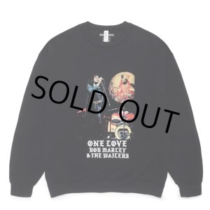 画像: WACKO MARIA/BOB MARLEY / SWEAT SHIRT（BLACK）［クルースウェット-24秋冬］