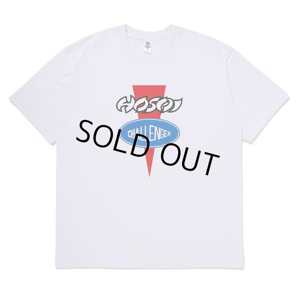 画像1: CHALLENGER/FRONT LOGO TEE（×HOSOI）（WHITE）［プリントT-24秋冬］ (1)