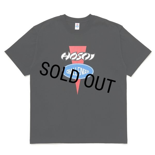 画像1: CHALLENGER/FRONT LOGO TEE（×HOSOI）（BLACK）［プリントT-24秋冬］ (1)