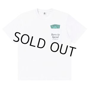 画像: BlackEyePatch/BORN TO SPEND POCKET TEE（WHITE）