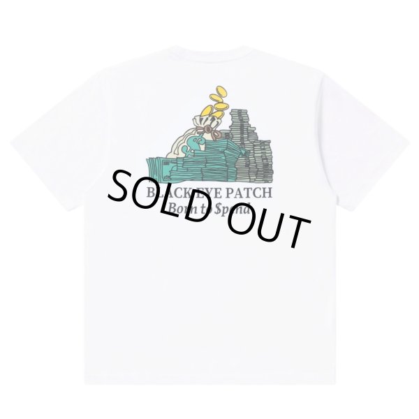 画像2: BlackEyePatch/BORN TO SPEND POCKET TEE（WHITE） (2)
