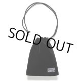 画像: WACKO MARIA/VELVET DRAWSTRING BAG（BLACK）［ドローストリングバッグ-24秋冬］