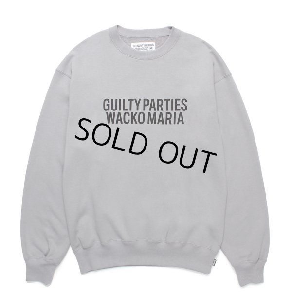 画像1: WACKO MARIA/MIDDLE WEIGHT CREW NECK SWEAT SHIRT（GRAY）［クルーネックスウェット-24秋冬］ (1)