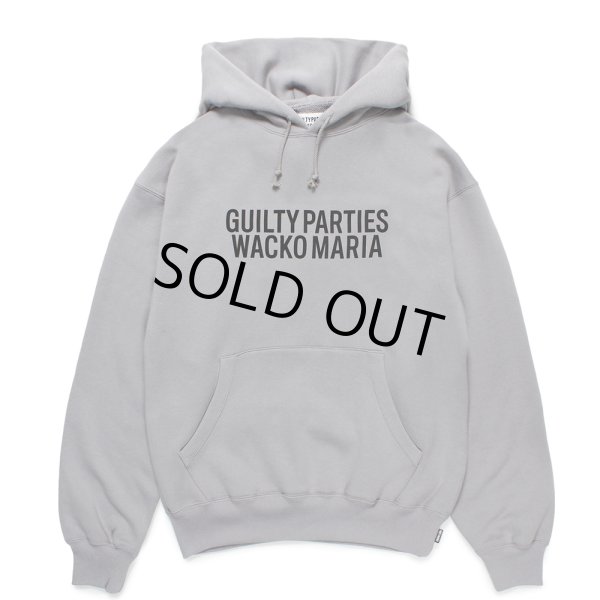 画像1: WACKO MARIA/MIDDLE WEIGHT PULL OVER HOODED SWEAT SHIRT（GRAY）［プルオーバーパーカー-24秋冬］ (1)