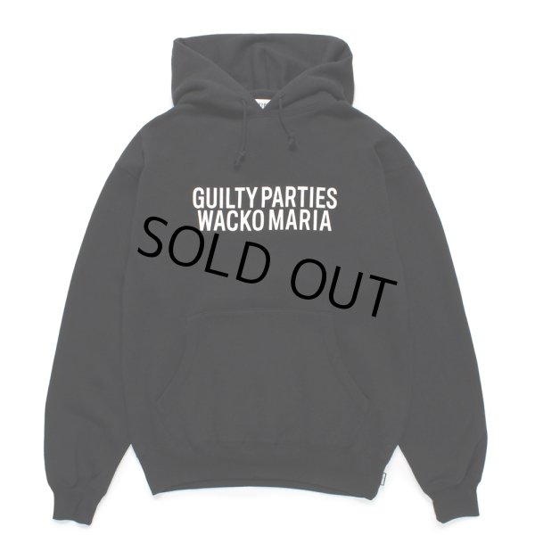 画像1: WACKO MARIA/MIDDLE WEIGHT PULL OVER HOODED SWEAT SHIRT（BLACK）［プルオーバーパーカー-24秋冬］ (1)