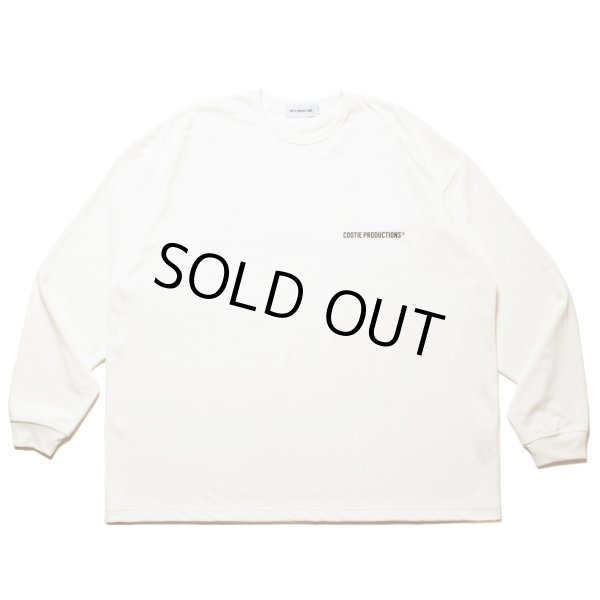 画像2: COOTIE PRODUCTIONS/Dry Tech Jersey Oversized L/S Tee（White）［ドライテックオーバーサイズ長袖T-24秋冬］ (2)