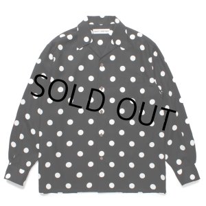 画像: WACKO MARIA/DOTS HAWAIIAN SHIRT（BLACK）［ドットハワイアンシャツ-24秋冬］