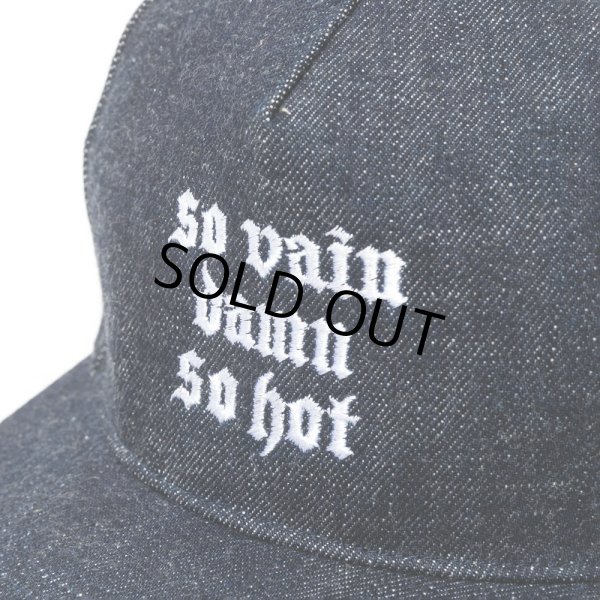 画像4: CALEE/"S.V.D.S.H" DENIM CAP（INDIGO BLUE）［デニムキャップ-24秋冬］ (4)
